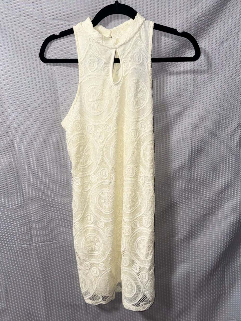 Love Fire Lace dress Halter style Cream